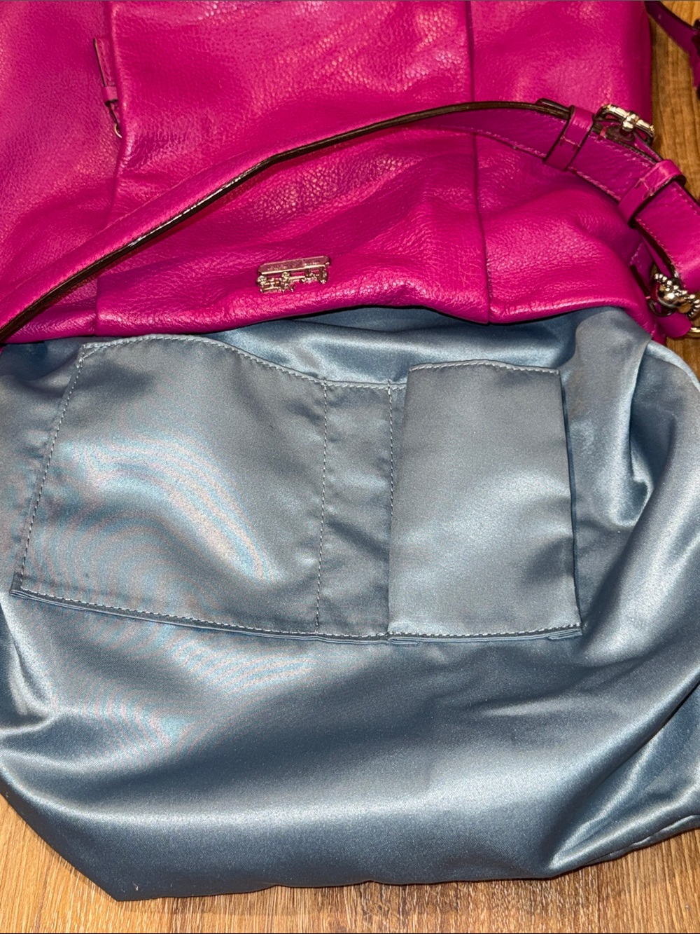 Coach Madison Isabelle Magenta Leather Shoulder/Crossbody Bag (#21224)(EUC) - Picture 15 of 17